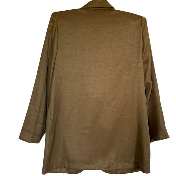 Vintage 80s AB Sport Blazer – Army Green Gold Accents, Animal Print, Jewels - Picture 4 of 4